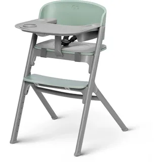 Kinderkraft LIVY 3-in-1 - Kinderhochstuhl - verstellbarer Sitz & Fußstütze - für Kinder & Erwachsene bis 110 kg - modernes Design - ergonomisch - Grün