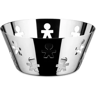 Alessi "GIROTONDO" Schale, rund mit durchbrochenem Rand aus Edelstahl