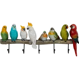 Kare Wandgarderobe Exotic Birds Mehrfarbig