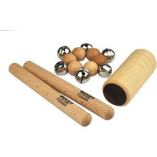 Voggenreiter Mini-Percussion-Set - aus der Serie Musik für Kleine Premium - hergestellt in Deutschland - aus hochwertigen, garantiert unbedenklichen Materialien