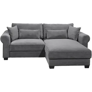 Uno Eckcouch Polyester 2-Sitzer Grau
