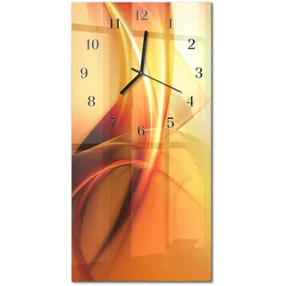 Tulup Glasuhr 30 cm 30x60 Muster Orange