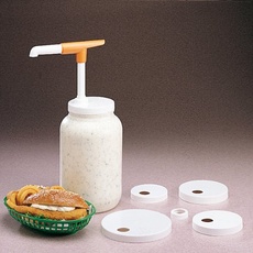 Pumpe Dickflüssige Produkte - Kit 5 Deckeln 28 Cm Weiss Plastik - 1 Un.