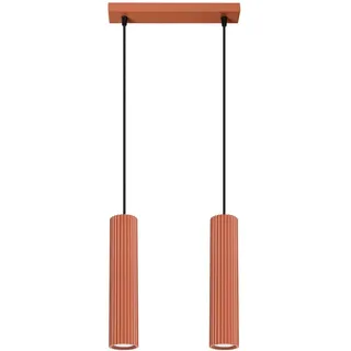 Sollux - Pendelleuchte KARBON 2 roter Ocker