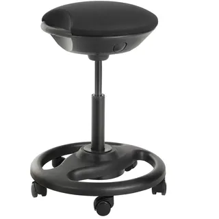 Songmics Dynamischer Arbeitshocker Ergonomisch Schwarz