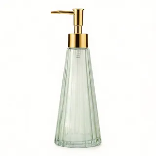 IVAILEX 300 ml Handseifenspender für Badezimmer, Küche, Seifenspender aus Glas, mit rostfreier Pumpe, Flüssigseifenspender mit eleganter und schöner Farbe (Grün)
