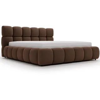 Graingold Polsterbett Modo 160x200 Braun , Textil , 160x200 cm , Schlafzimmer, Betten, Polsterbetten