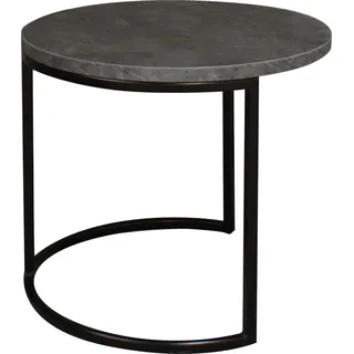 Mäusbacher Couchtisch rund Schwarz Metallgestell 60 x 60 x 50,5 cm