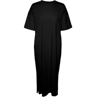 Vero Moda Curve Molly Oversize Calf Kurzarm Midi-kleid - Black - S