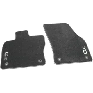 Audi 81B061275BMNO Fußmatten Premium Velours Textilfußmatten 2X Stoffmatten vorn, mit Q2 Schriftzug