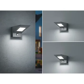 LED Außenwandleuchte Set Downlight mit Bewegungsmelder Anthrazit Terrassenlampen - Schwarz