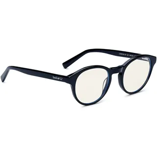 Bollé Safety PRBLOND10C LONDON Lesebrille, 2 Kontra, farbloses PC-Objektiv, PRB420-Technologie, blaues Lichtblockierung, schwarzes Acetat-Rahmen für Unisex