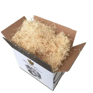 Luvit & Lumoè Holzwolle für Geschenkkörbe | Natürliches getrocknetes Holzstroh für Gastgeschenke, Weihnachten, Ostern, Floristen 1 kg | Dekoratives Späne-Füllmaterial für Geschenkverpackungen