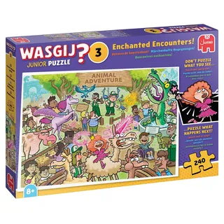 Jumbo Wasgij Junior 3 - Märchenhafte Begegnungen!, Kinderpuzzle, Kinder Puzzle, 240 Teile, 1110100808