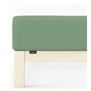 Easy Jersey 90 x 200 - 100 x 220 cm green mid