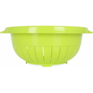 PARENCE.- Küchensieb mit 2 Griffen – 27x30x11cm – rundes Abtropfgestell aus widerstandsfähigem Kunststoff – ideal für Nudeln, Gemüse und Obst – leicht und einfach zu bedienen