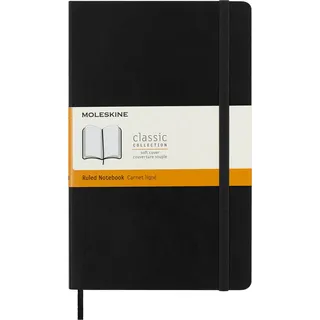 Moleskine Notizbuch, S07162 Large, A5, Liniert, Soft Cover, Schwarz