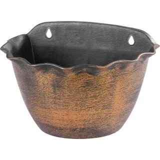 Blumentopf Strend Pro Wave, 26x18 cm, goldfarben, Metallic-Effekt, hängend