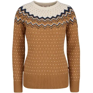 Fjällräven Övik Knit Sweater Sweatshirt Braun/Weiß XXS