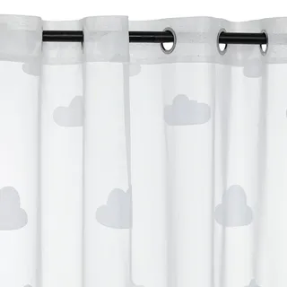 ATMOSPHERA CREATEUR D'INTERIEUR Transparente Kindergardine Ösen 140 x 240 cm Weiß 1 St