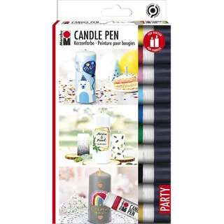 Marabu Kerzenstifte farbsortiert 10 x 25,0 ml, 10 St.