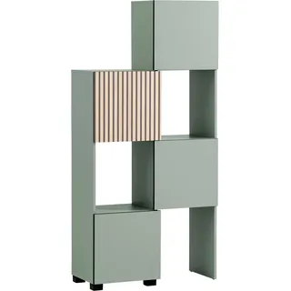 WELLTIME Schieberegal 42 - 70 cm x 34,7 cm x 165,1 cm Pistazie