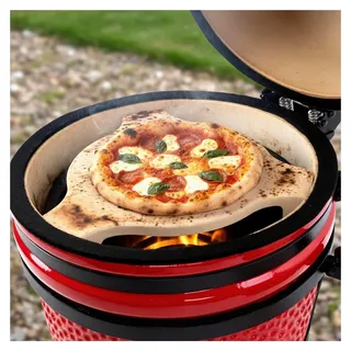 Deflektorstein Ø 24 cm - Ø 34 cm, Pizzastein für Kamado Keramikgrill Ø 39 cm | Deflektor Stein für Niedrigtemperatur, Pizza Stein | Low & Slow Cooking | Zubehör für Kamado Grill