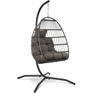 VITA5 Hängesessel mit Gestell - Rattan Egg Chair - Indoor & Outdoor