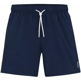Boss Herren Badeshorts - Iconic, Swim Shorts, Badehose, Signature-Streifen, Logo Blau 2XL