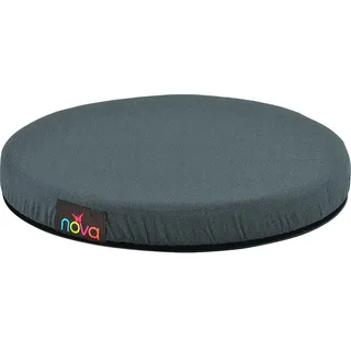 Nova Drehbares Sitzkissen für Auto oder Stuhl, 360-Grad-Drehscheibe für einfachen Transport, 5,1 cm Dickes Kissen mit abnehmbarem Bezug