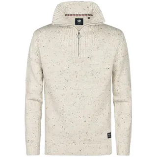 Petrol Industries M-3050-kwc258 Halbzippullover - Antique White Melee - L