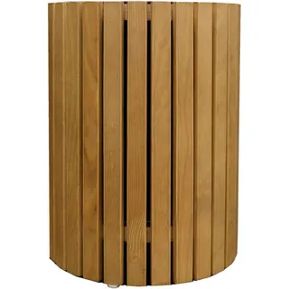 Pflanzkasten Quadra Ø 34 cm x 40 cm Natur Lackiert