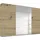 Schwebetürenschrank TOMA 315 x 210 x 62 cm Braun/Grau