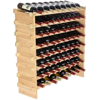 Vevor Weinregal 8 Fächer 80 x 30 x 90 cm Lila