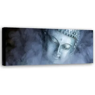 Kunstloft Kunstdruck Grau 120/40 cm , Textil , 120x40 cm , Bilder & Rahmen, Bilder, Leinwandbilder