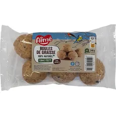 Agrobiothers Fettkugeln 540 g für Vögel und Wildtiere – 4 X 6 Stück