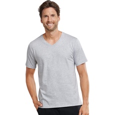 Bild von Herren, Mix & Relax Schlafanzug Shirt Kurzarm, Grau, 58