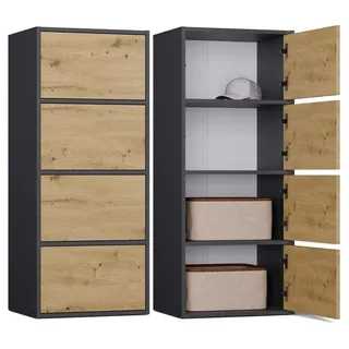 Komoda ALMA ALMA ALMA ALMA ANTRACYT ARTISAN - Grau, Braun