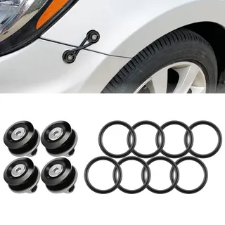 JDM Stoßstange Schnellverschlüsse Kit für vorne Stoßfänger und hinten Stoßfänger Schnellspanner (schwarz)