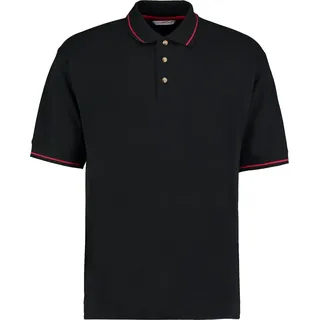 Kustom Kit - "St Mellion" Poloshirt für Herren RW10318 (M) (Schwarz/Leuchtend Rot) - Schwarz