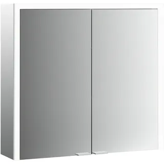 emco prime 3 Spiegelschrank, 1000mm, 2 Türen, Aufputzmodell, 949707304, Farbe: aluminium/weiss