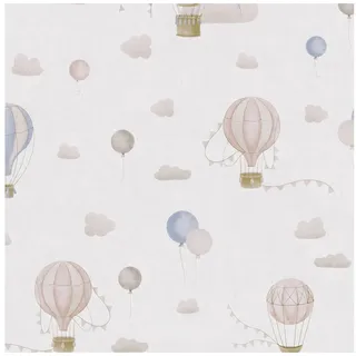 ascreation Vliestapete Lilly & Luis 10 m x 0,32 m 770771 Blau/Rosa/Weiß