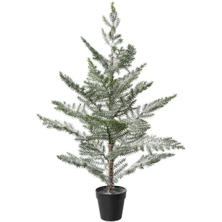 Creativ deco Künstlicher Weihnachtsbaum »Weihnachtsdeko, künstlicher Christbaum, Tannenbaum«, Im Topf; Beschneite Optik, grün