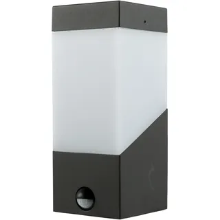 Heitronic Außenwandleuchte Aluminium B:10cm H:24,3cm T:11,5cm 1 Stk. grau