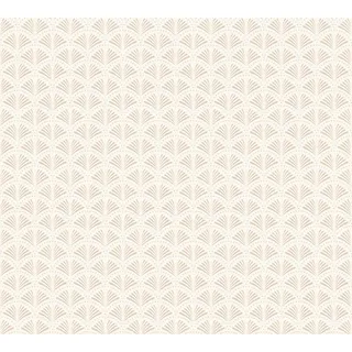 A.S. Création Vliestapete Art Deco Glitzer Beige-Weiß leicht strukturiert FSC®