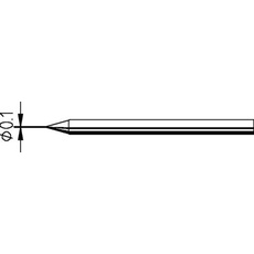 Bild von 0042BD Lötspitze Bleistiftform Spitzen-Größe 1.50mm Spitzen-Länge 3mm Inhalt 1St.