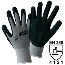 Bild Worky L+D NITRIL GRID 1167-7 Nylon Arbeitshandschuh Größe (Handschuhe): 7, S EN 388 CAT II 1 Paar