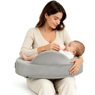 Stillkissen klein mit Sicherheitsrand, Ergonomisches Verstellbares Abnehmbarer Stillkissen Unterwegs, verstellbar & abnehmbar, waschbarer Kissenbezug für unterwegs, kissen schwangere für Mütter