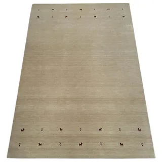 Gabbeh Beige Teppich 100% Wolle Handgewebt Orientteppich Loom Lori (200 x 300 cm, Beige T3)