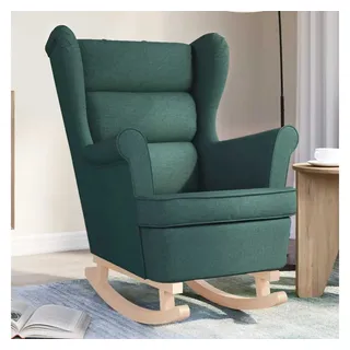 vidaXL Schaukelsessel Dunkelgrün 74x90x102 cm Stoff